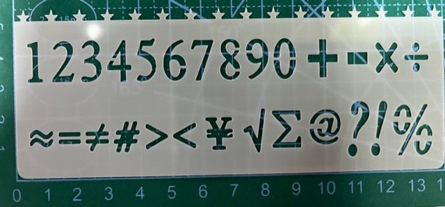 Mini Stencil Numbers